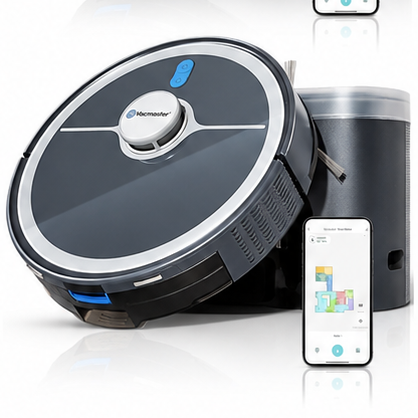 Vacmaster V10i 3-in-1 Robot Vacuum and Mop — LiDAR Navigation, Self-Emptying (Brand New)