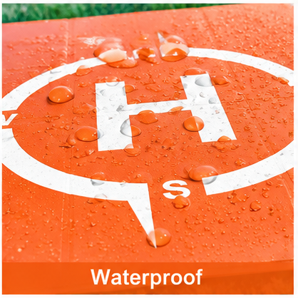 STARTRC 25 Inch Foldable Drone Landing Pad — Waterproof, Orange (Brand New)
