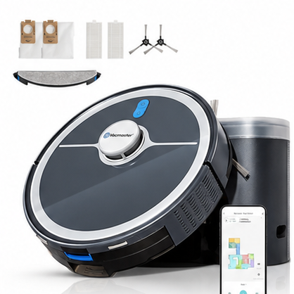 Vacmaster V10i 3-in-1 Robot Vacuum and Mop — LiDAR Navigation, Self-Emptying (Brand New)