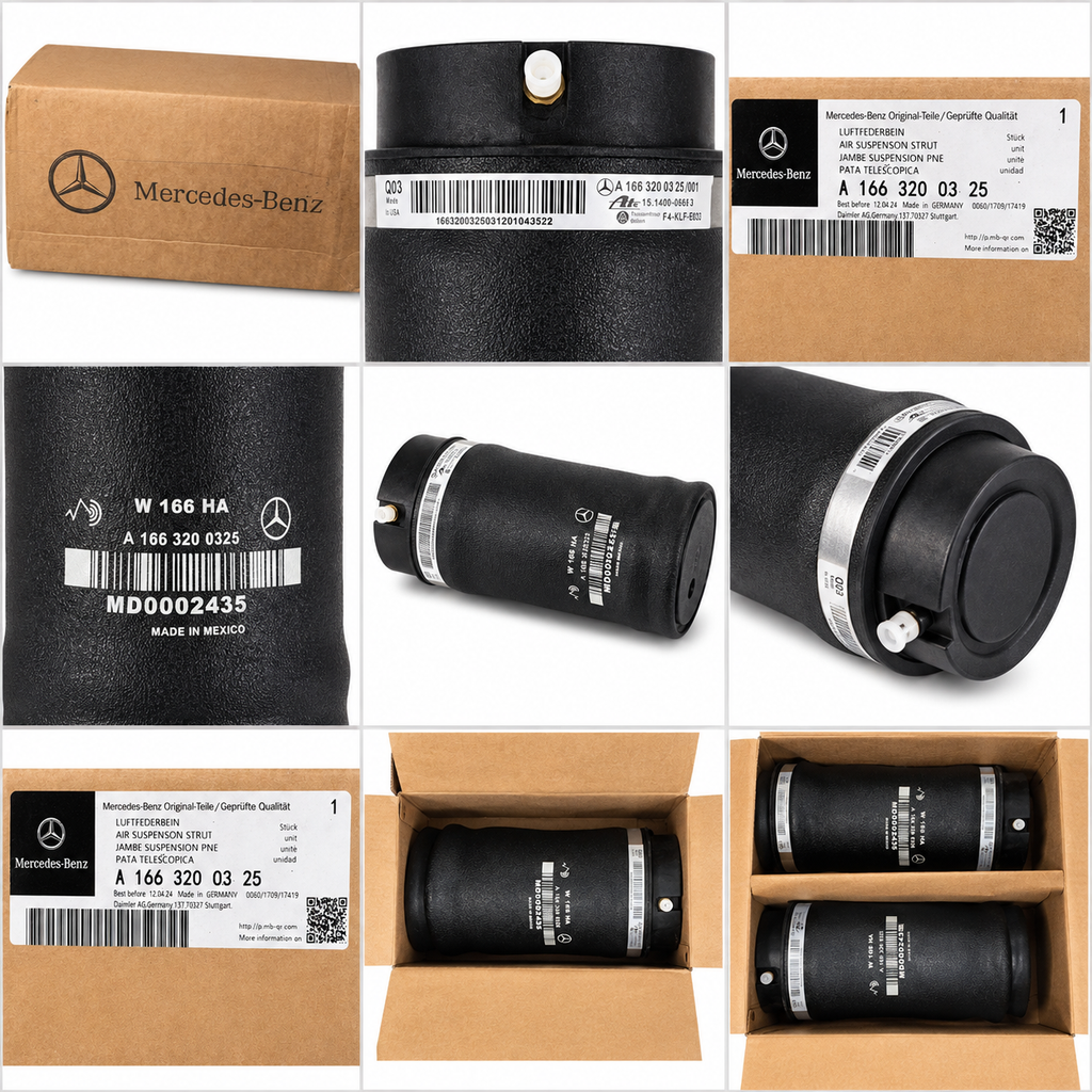 Rear Air Spring for Mercedes-Benz W166 A1663200325 — Aftermarket Replacement, New