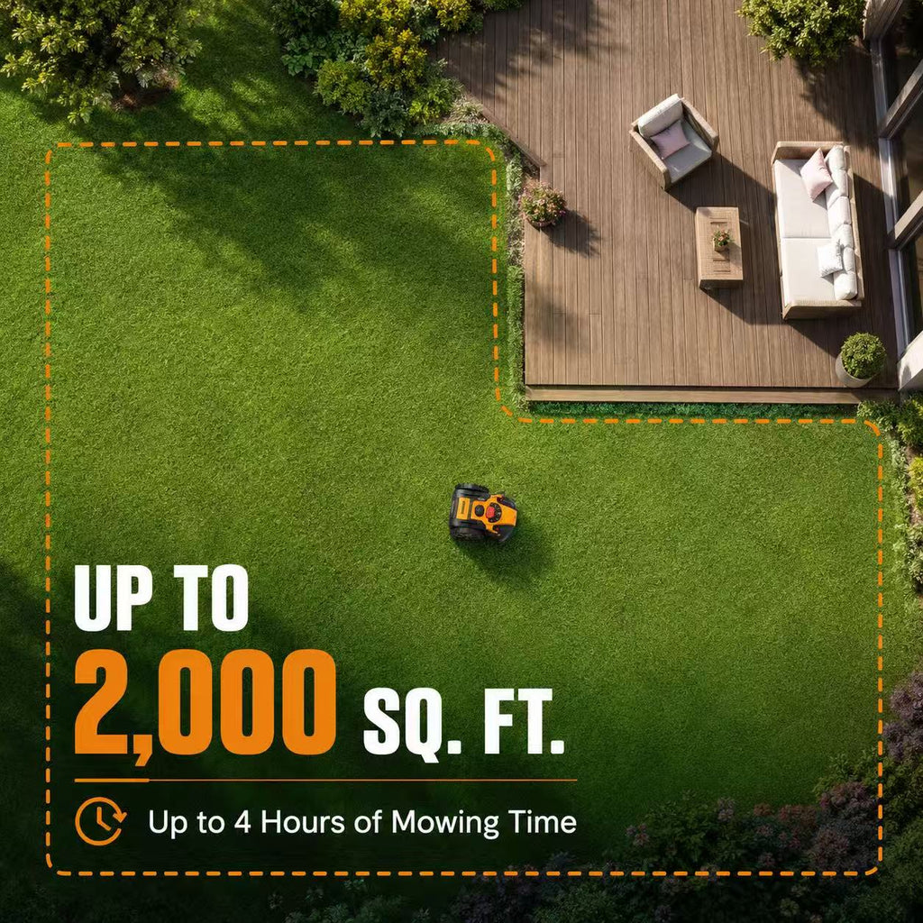 LawnMaster OcuMow VBRM601YCM MAX Cordless Robotic Lawn Mower – Open Box
