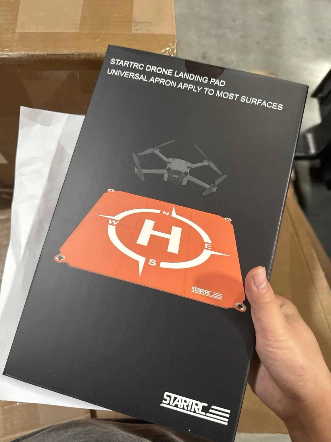 STARTRC 25 Inch Foldable Drone Landing Pad — Waterproof, Orange (Brand New)