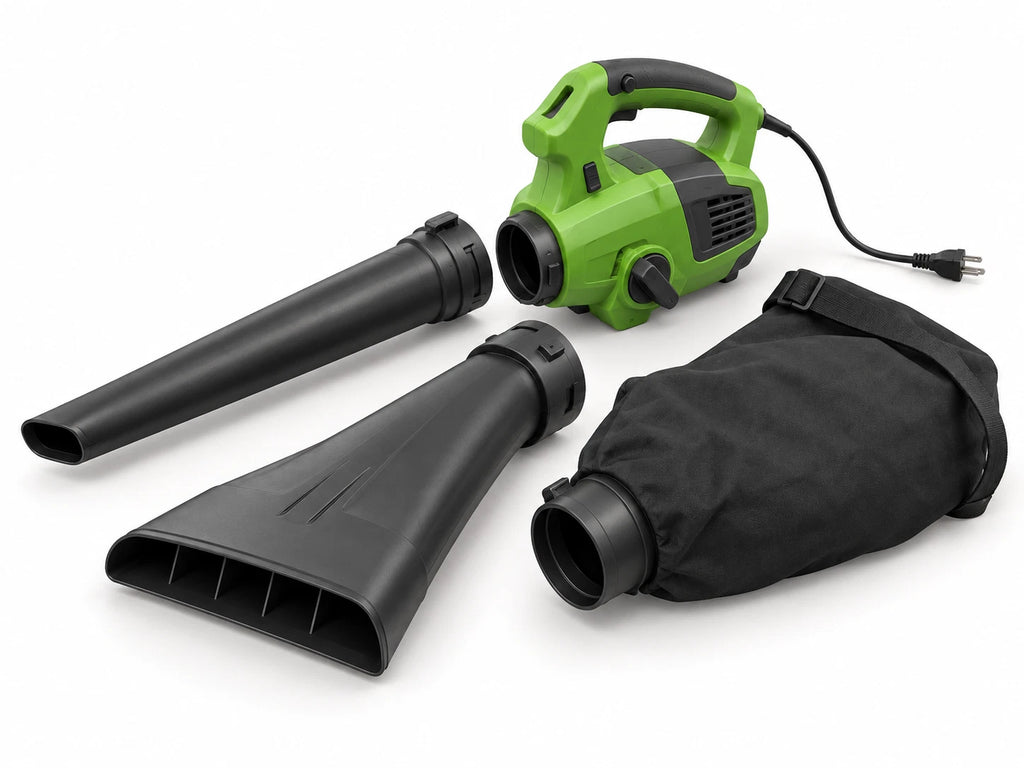LawnMaster BV1210 3-in-1 Electric Blower Vacuum Mulcher — 12A Corded, 240 MPH (Open Box)