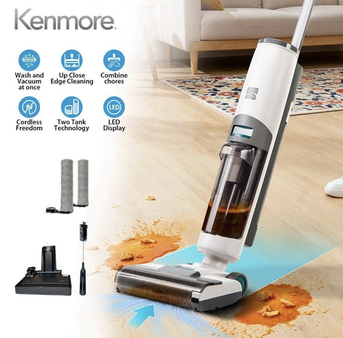 Kenmore AquaLite HF5010 3-in-1 Cordless Wet Dry Vacuum — Hard Floor Washer (Brand New)