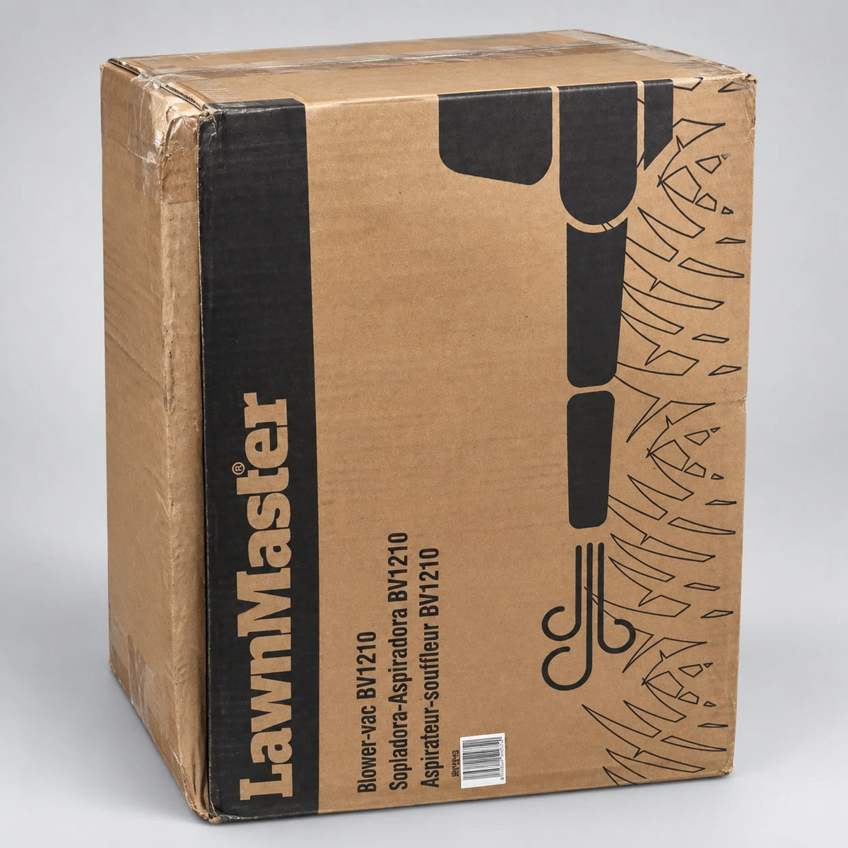 LawnMaster BV1210 3-in-1 Electric Blower Vacuum Mulcher — 12A Corded, 240 MPH (Open Box)